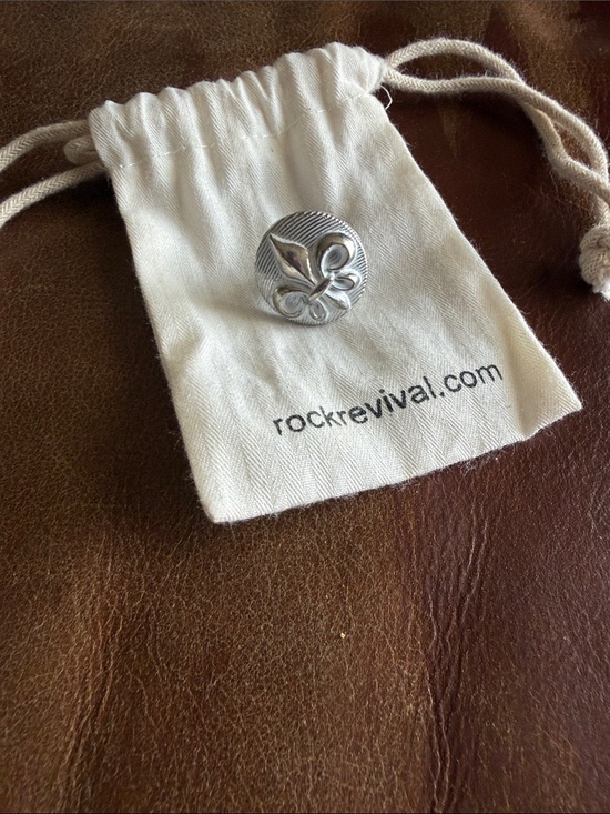 Rock Revival Denim - Rock Revival Silver Fleur-de-Lis Button Accent